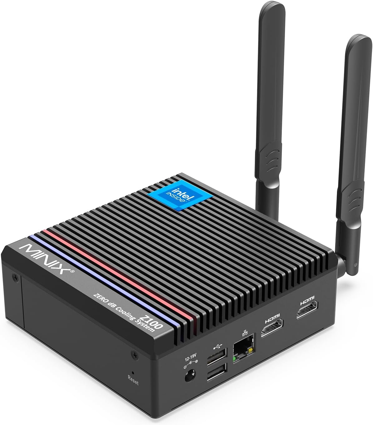 Fanless Mini PC, Intel 12th Gen N100, 16GB DDR4, 512GB SSD, Windows 11 Pro F34435