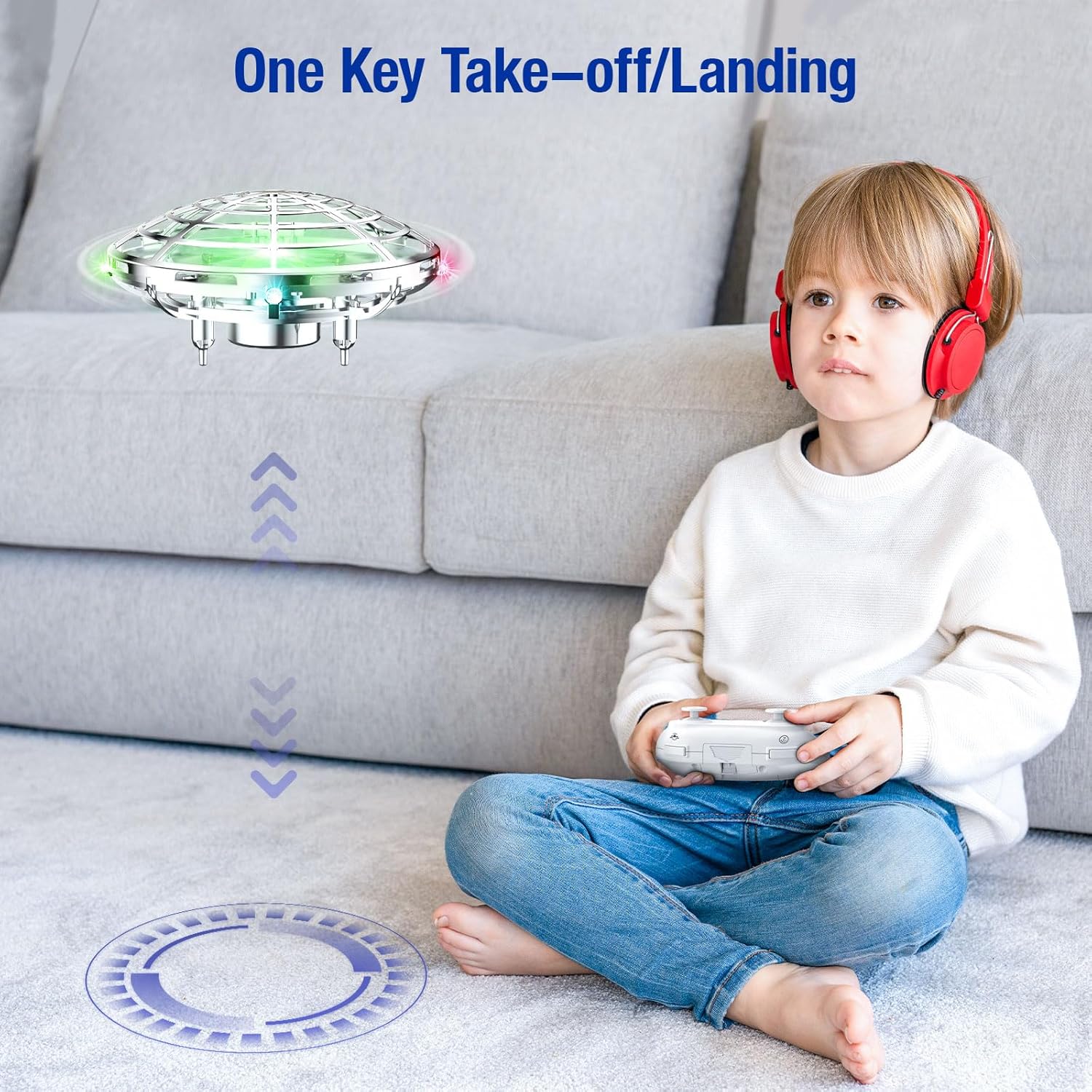 Mini Drone with LED Light, Quadcopter Indoor M248128