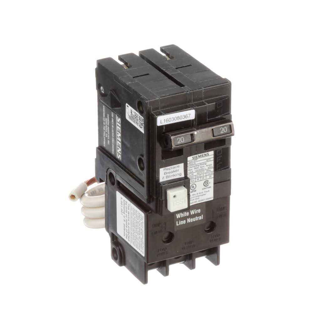 20 Amp Double Pole GFCI Circuit Breaker Y415