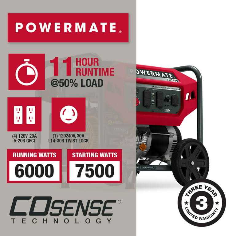 7,500 Watt Portable Generator N16903