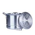 32 Quart Aluminum Tamale Steamer Pot with Steamer Rack and Tube W9749