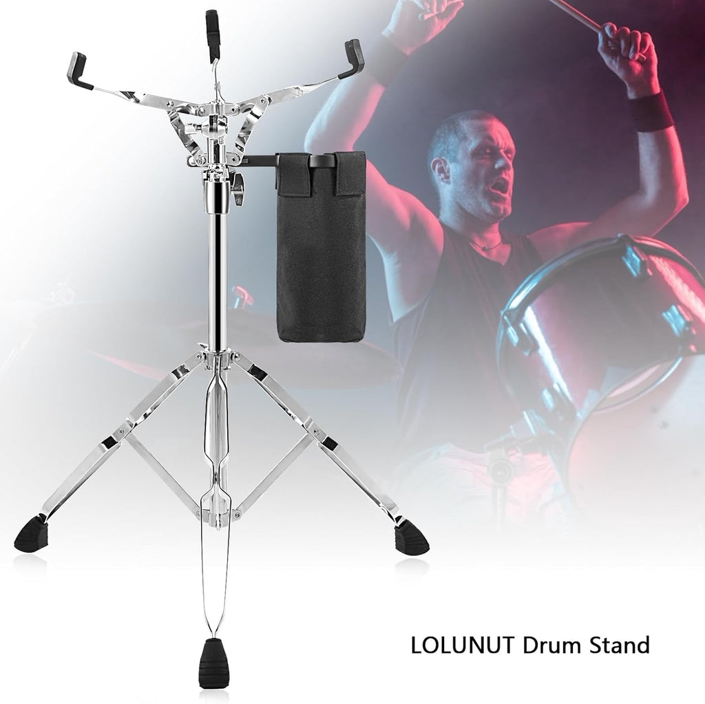 Adjustable Snare Drum Stand for 10-14 Inch Drum Pad, Height 26"-41" E46008