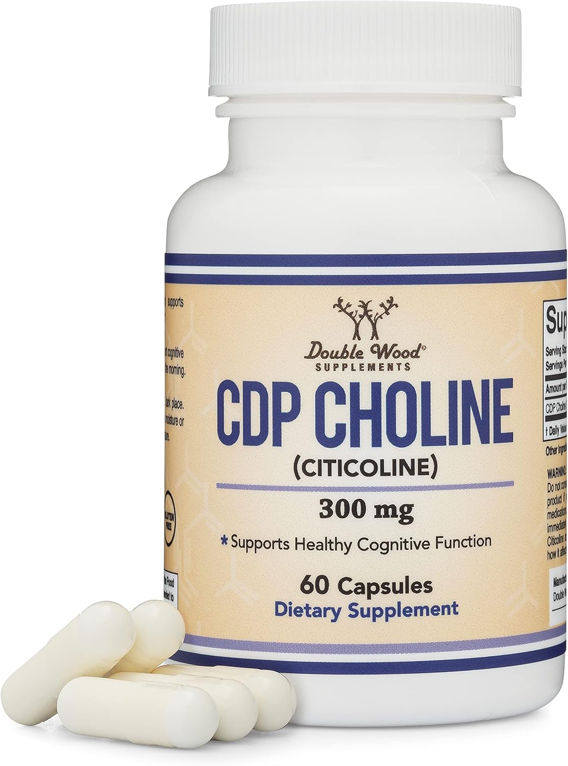 60 Capsules 300mg CDP Choline Supplement N566