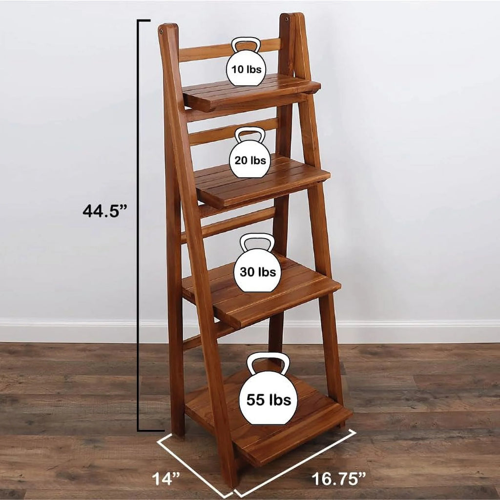 Teak Ladder Bookshelf R512927