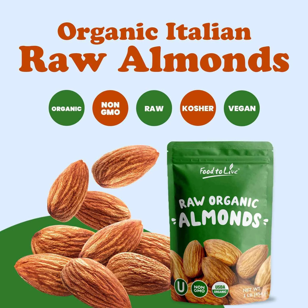 Organic Raw Almonds, 3 Pounds X901619