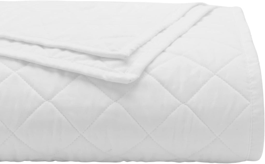 White 100% Cotton Full/Queen Quilt L517