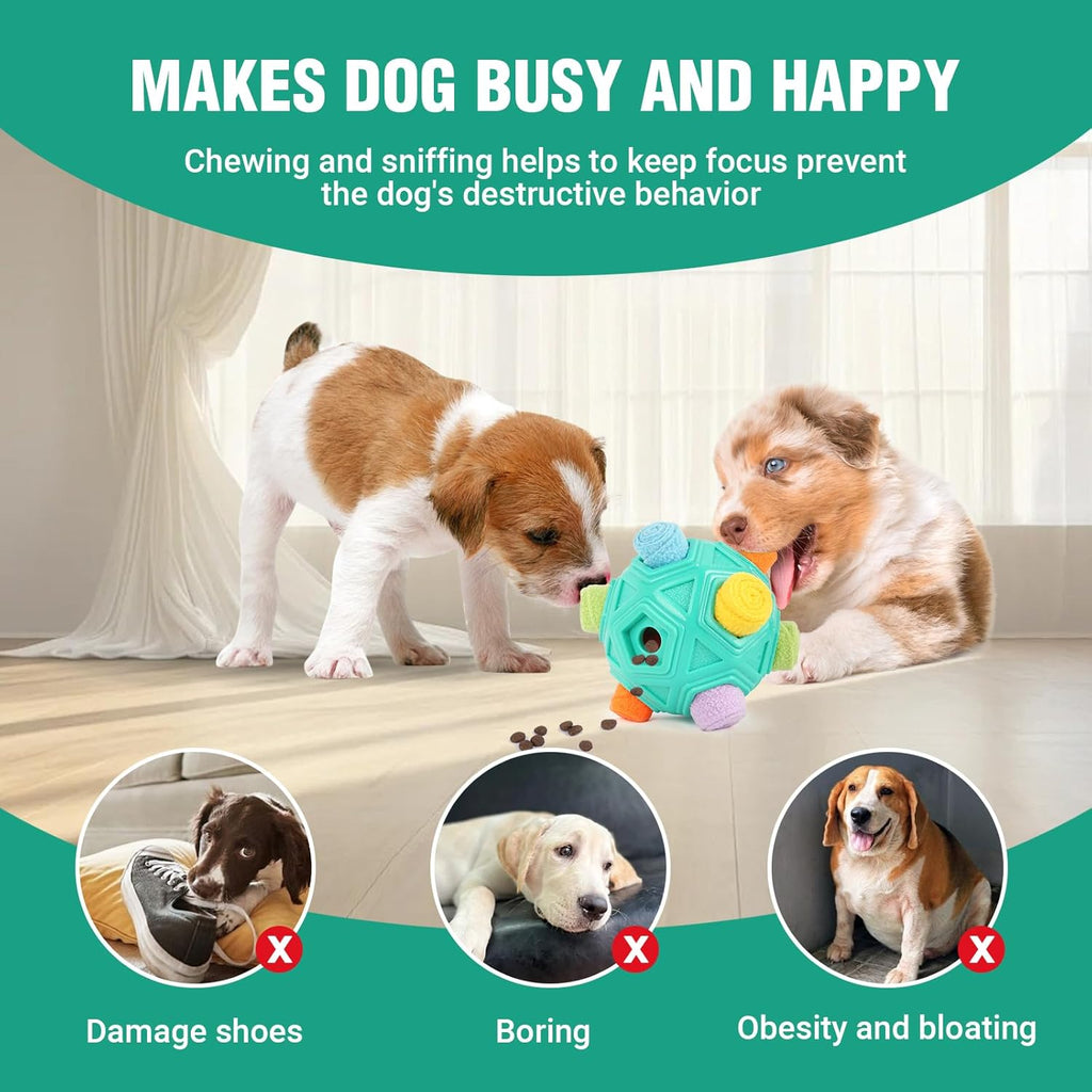 Dog Puzzle Toy Snuffle Ball Treat Dispensing Toy, Machine Washable T15568