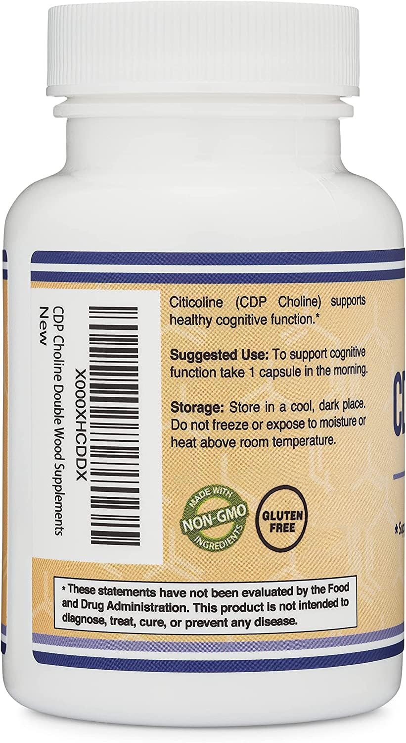 60 Capsules 300mg CDP Choline Supplement N566