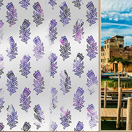 Boho Blue PVC Frosted Window Film, 23.6 in x 78.7 in C9828