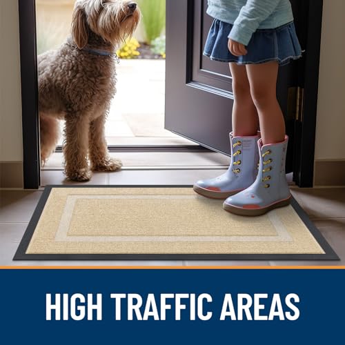 Black 36x24 Natural Rubber Front Door Mat R114