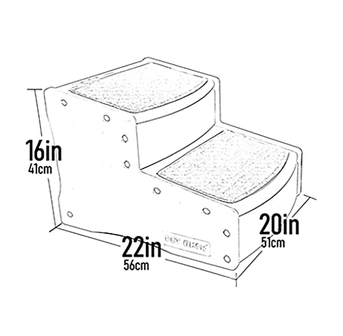 Chocolate 2-Step Pet Stairs V8932
