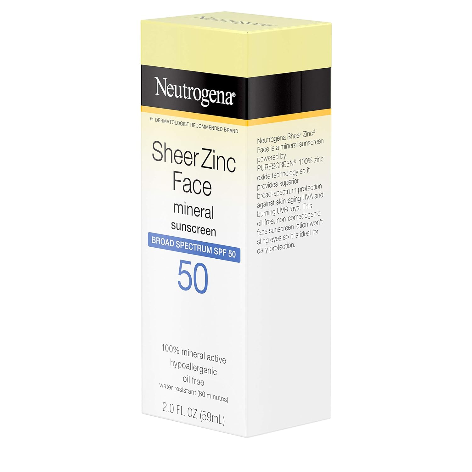 2 fl. oz Mineral Face Sunscreen SPF 50 A29317