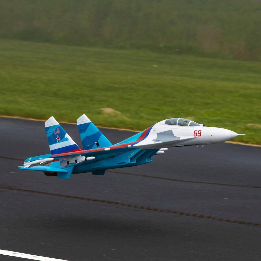 RC Airplane SU-30 Twin 70mm EDF BNF Basic 1100mm S843
