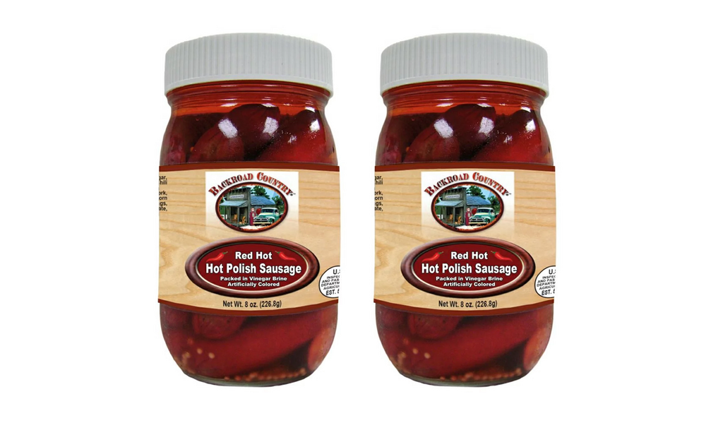 Pickled Hot Polish Sausage, 2-Pack 8 oz. Jars F456