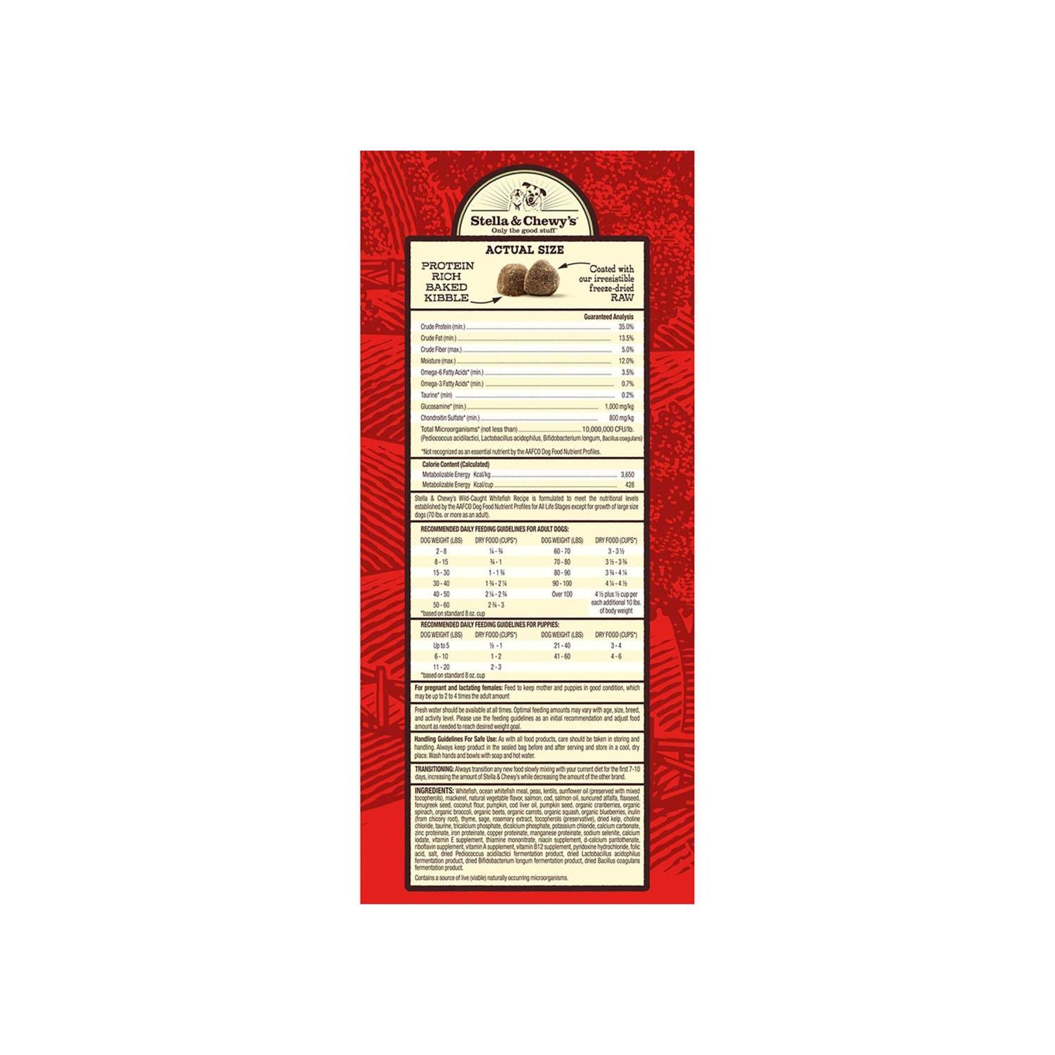Raw Coated Dog Kibble Wild Caught Whitefish E2720