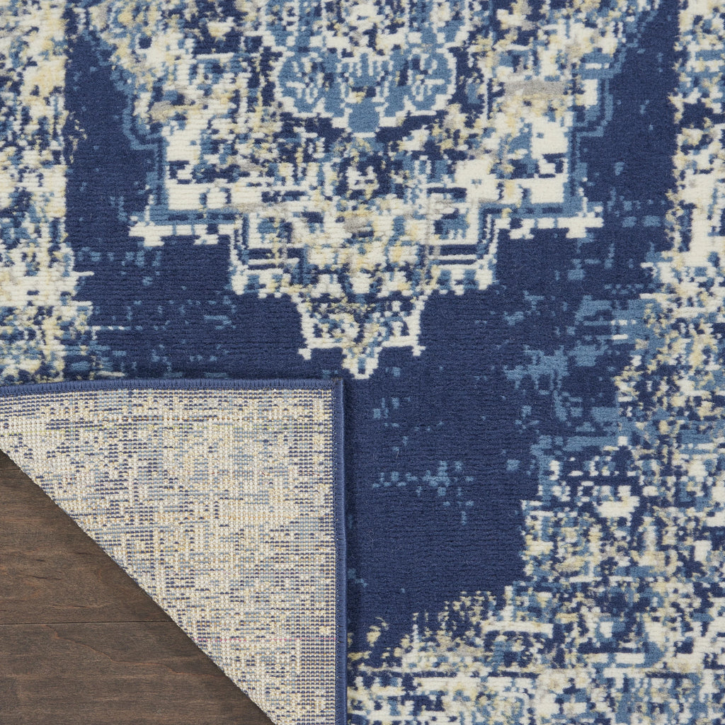 Navy Blue 7'10" x 9'10" Area Rug H688