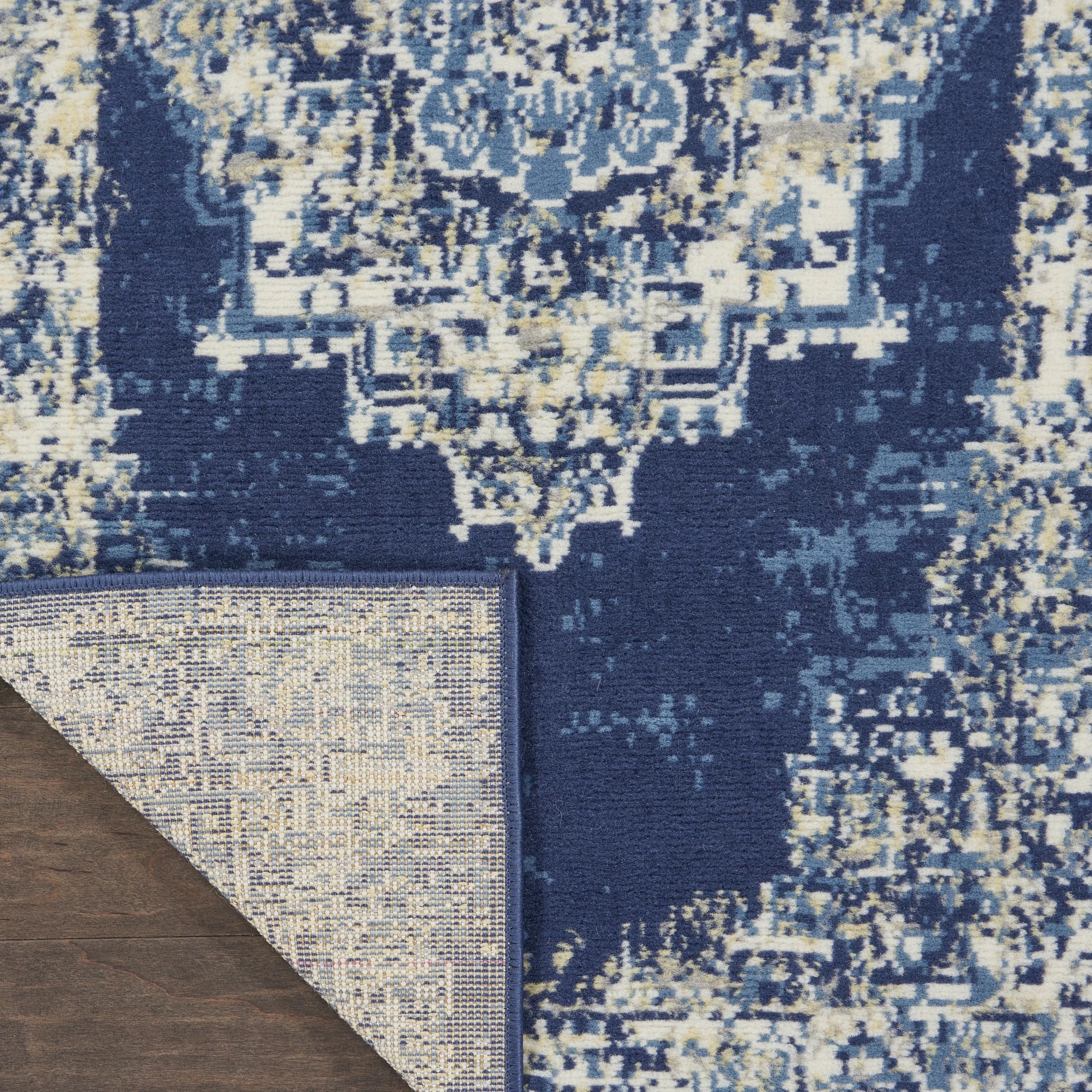Navy Blue 7'10" x 9'10" Area Rug H688