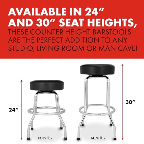 Black 24" Swivel Barstool G4234
