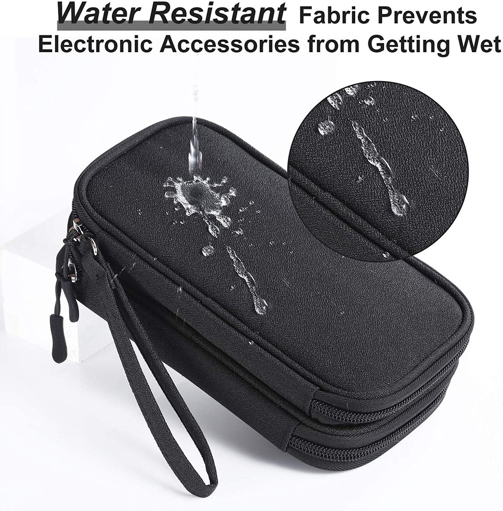 Compact Light Grey Travel Electronics Organizer Bag D46030