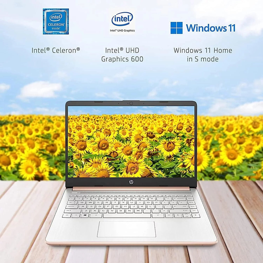14" Ultral Light Laptop Intel Celeron Quad-Core N4120 16GB RAM 64GB eMMC Pink M29452