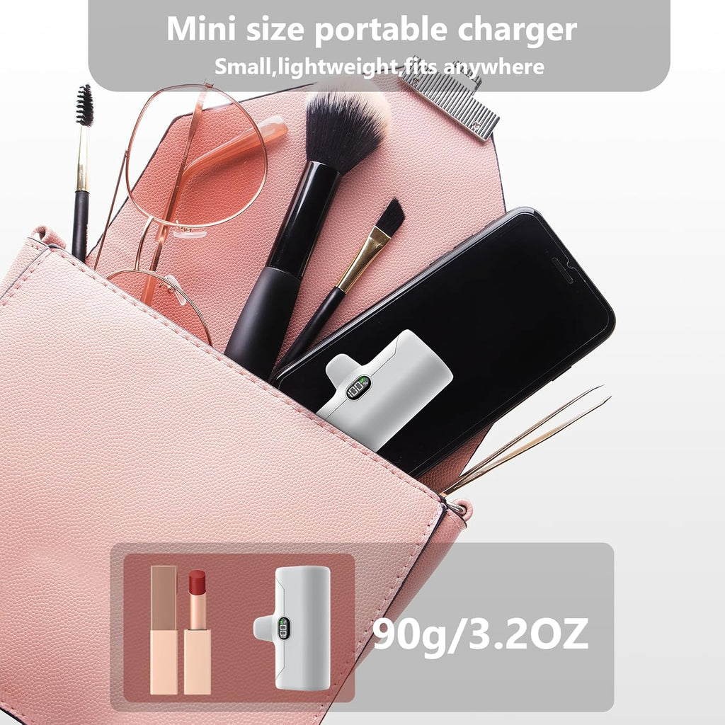 5000mAh 20W PD USB C Fast Charging Battery Pack with LCD Display T4232