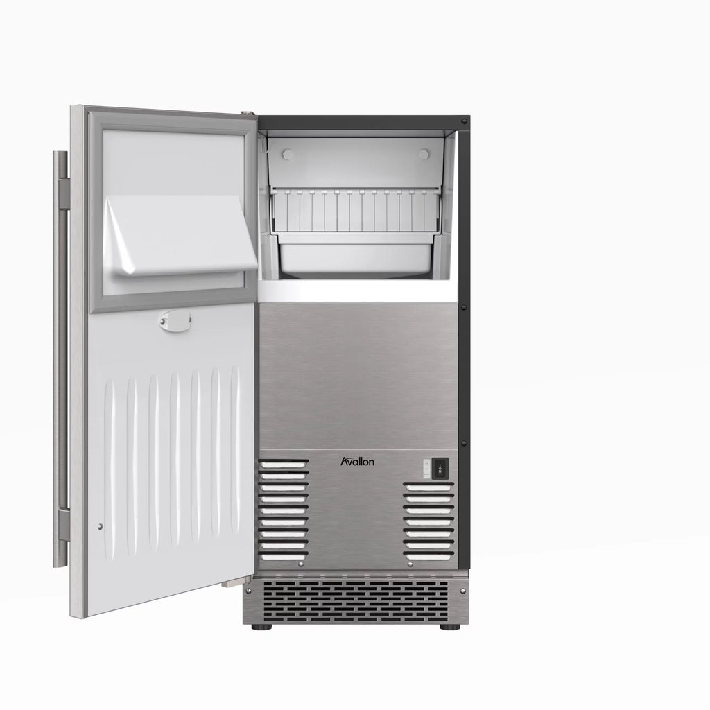 15" Wide 26 Lbs. Capacity Built-In And Free Standing Ice Maker H7934