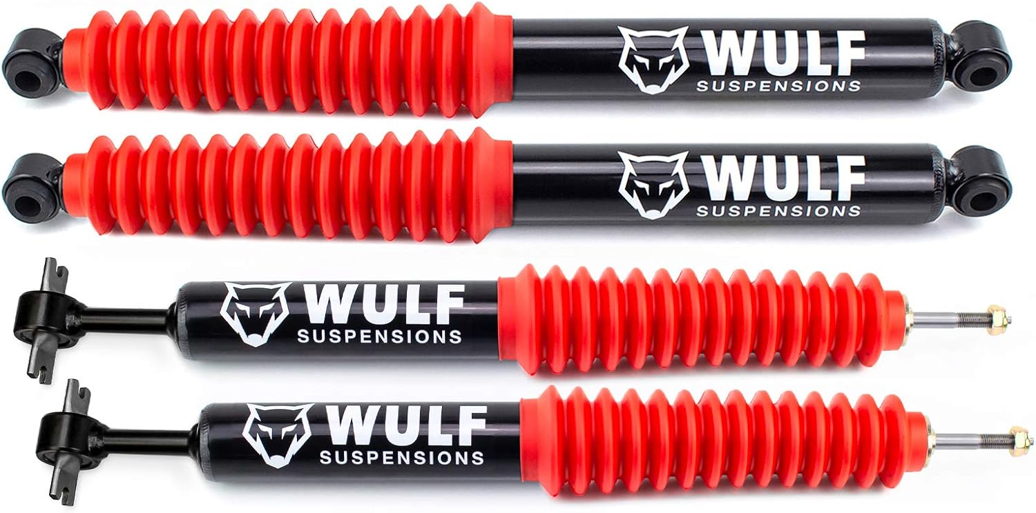 1-3" Front 1.5-2" Rear Adj Leveling Lift Kit with Extended Shocks for Ford Ranger 4X4 with Torsion Bar Suspension H741