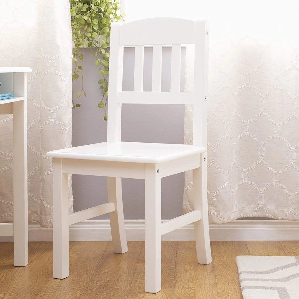 White Desk Hutch and Chair with Drawers X1703