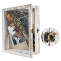 11x14 Shadow Box Frame with Linen Back, Real Glass Door, Rustic Black R860234