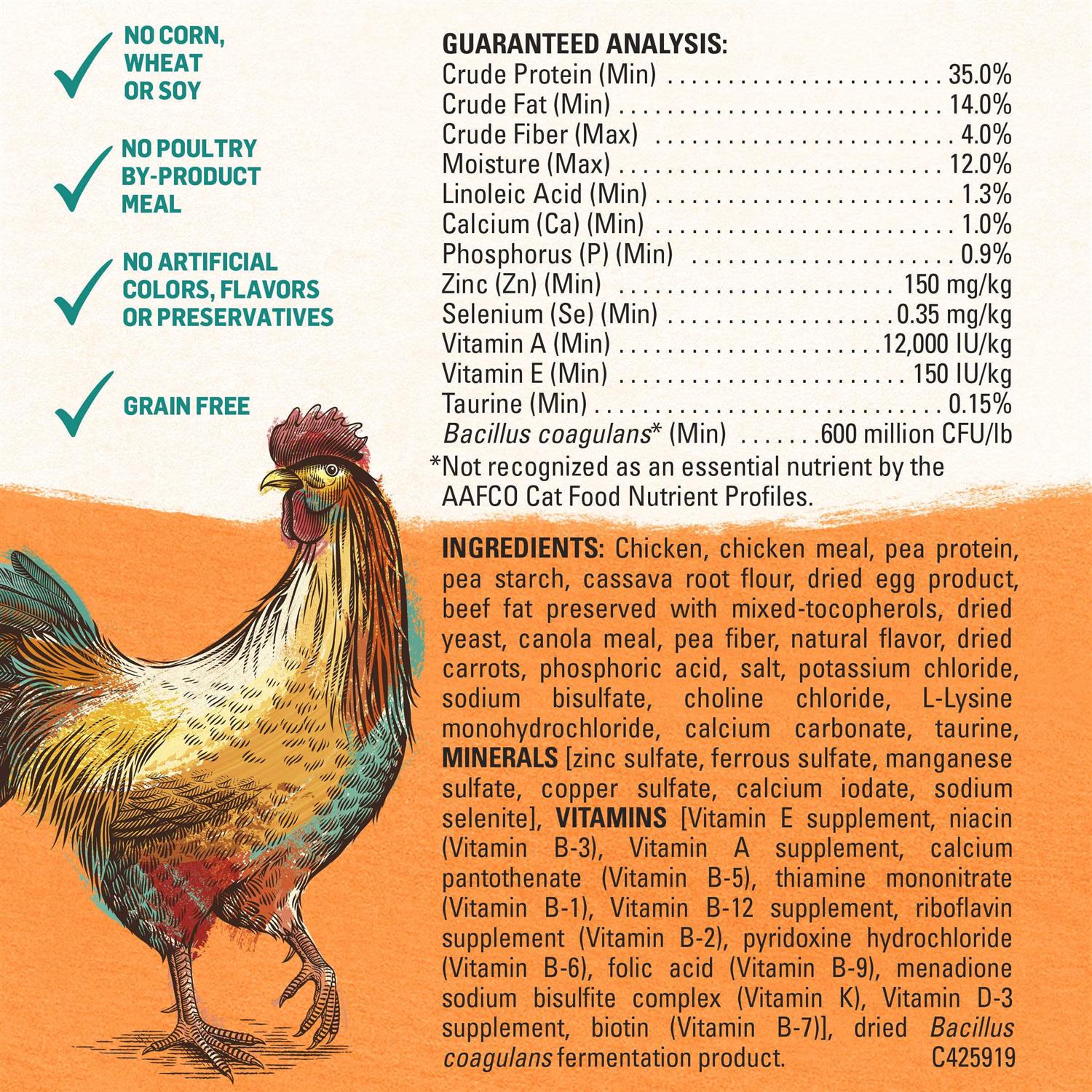 Grain Free White Meat Chicken & Egg Recipe Dry Cat Food K6274