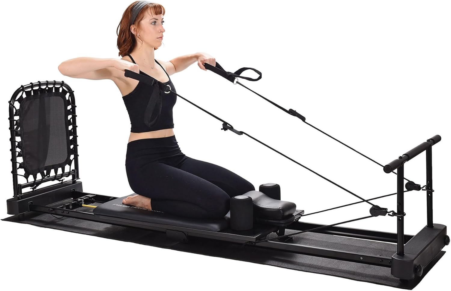Black Foldable Pilates Reformer J2360
