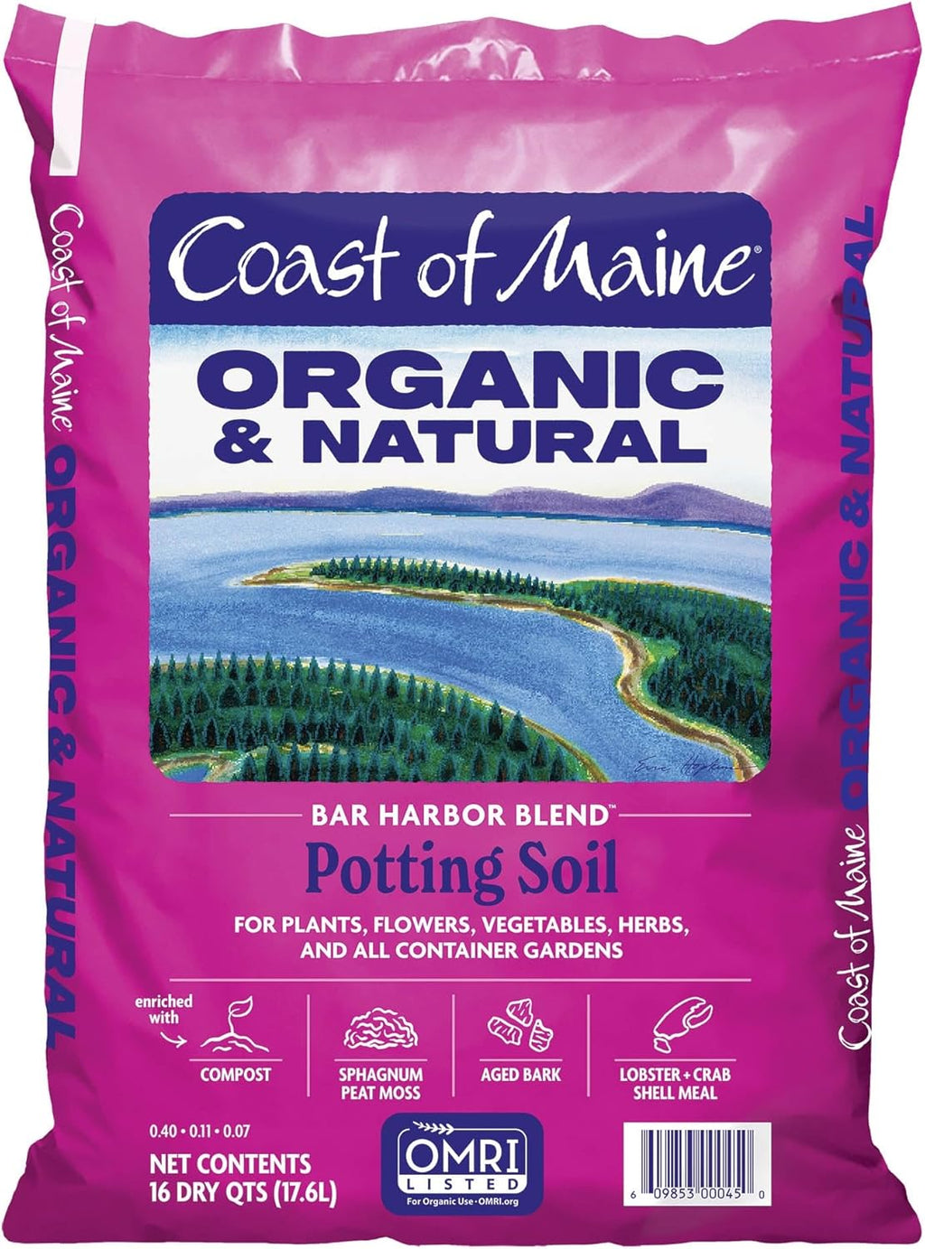 16qt Organic Natural Potting Soil X308