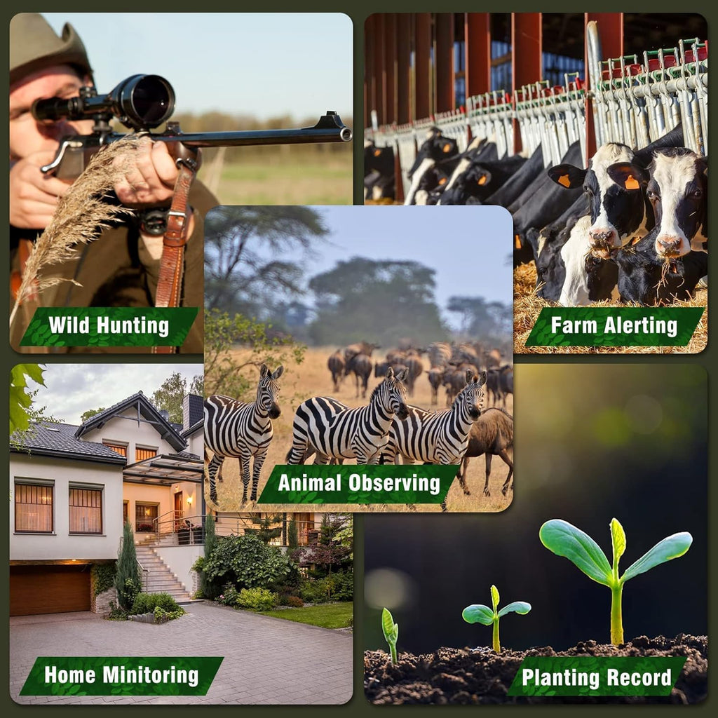 4K 32MP 120° Night Vision Motion Activated Waterproof IP66 Wildlife Camera with 32GB Micro SD Card W686313