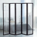6 ft. Tall Black 5 Panel Screen U72272