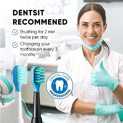 Sonic Rechargeable Electric Toothbrush with 5 Modes, 3 Brush Heads F9526
