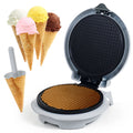 White Electric Nonstick Waffle Cone Maker M449