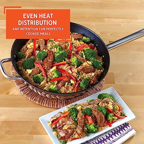 Light Cast Iron Wok 14" Black N418828