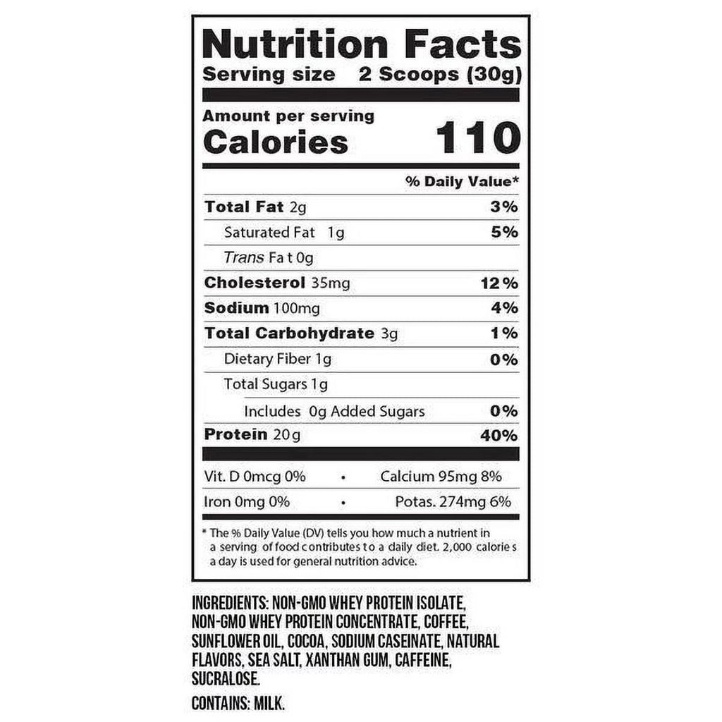 High Protein Iced Coffee Mocha Mint W389