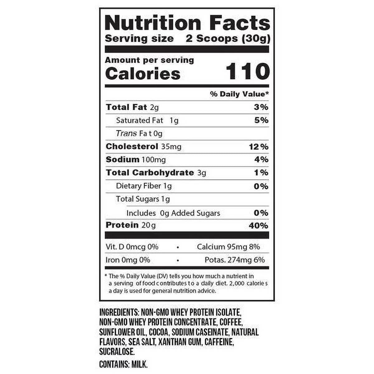 High Protein Iced Coffee Mocha Mint W389