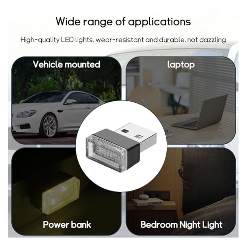 4 PCS USB LED Car Interior Atmosphere Lamp X797413
