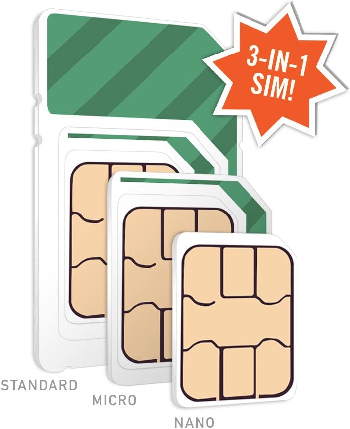 10GB 5G • 4G LTE Data + Unlimited Talk & Text for 3 Months GSM SIM Card Z930
