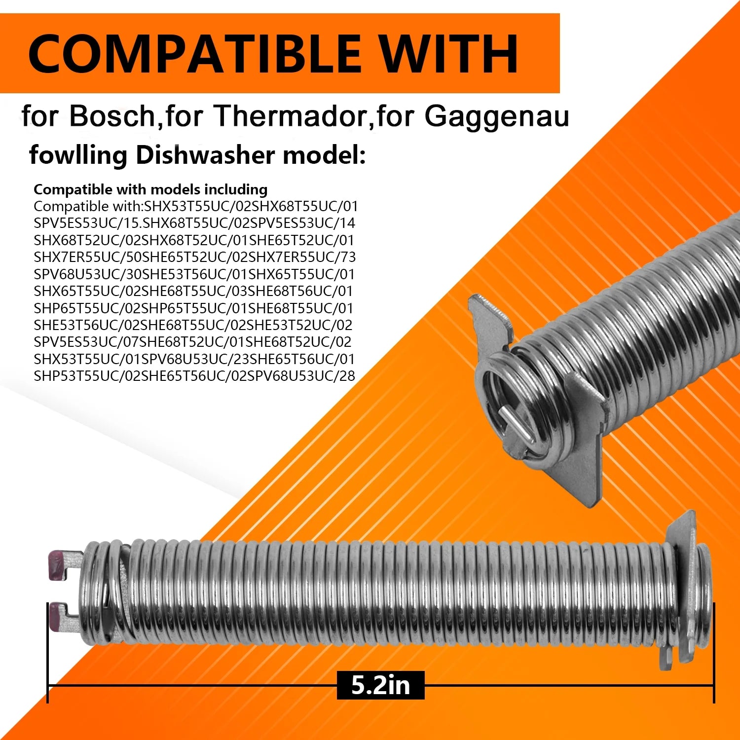 Dishwasher Replacement Door Spring Kit O741