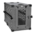 Medium Black Aluminum Dog Crate N745
