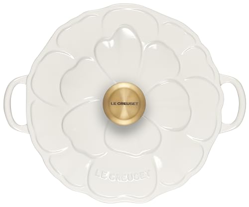 2.25qt White Enameled Cast Iron Braiser E5462