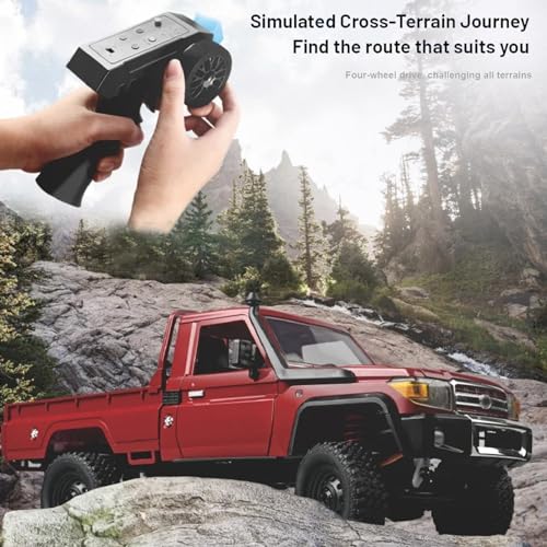 1/12 RC Rock Crawler 4x4 Remote Control Pickup Car Toy with 2 Batteries Z7230