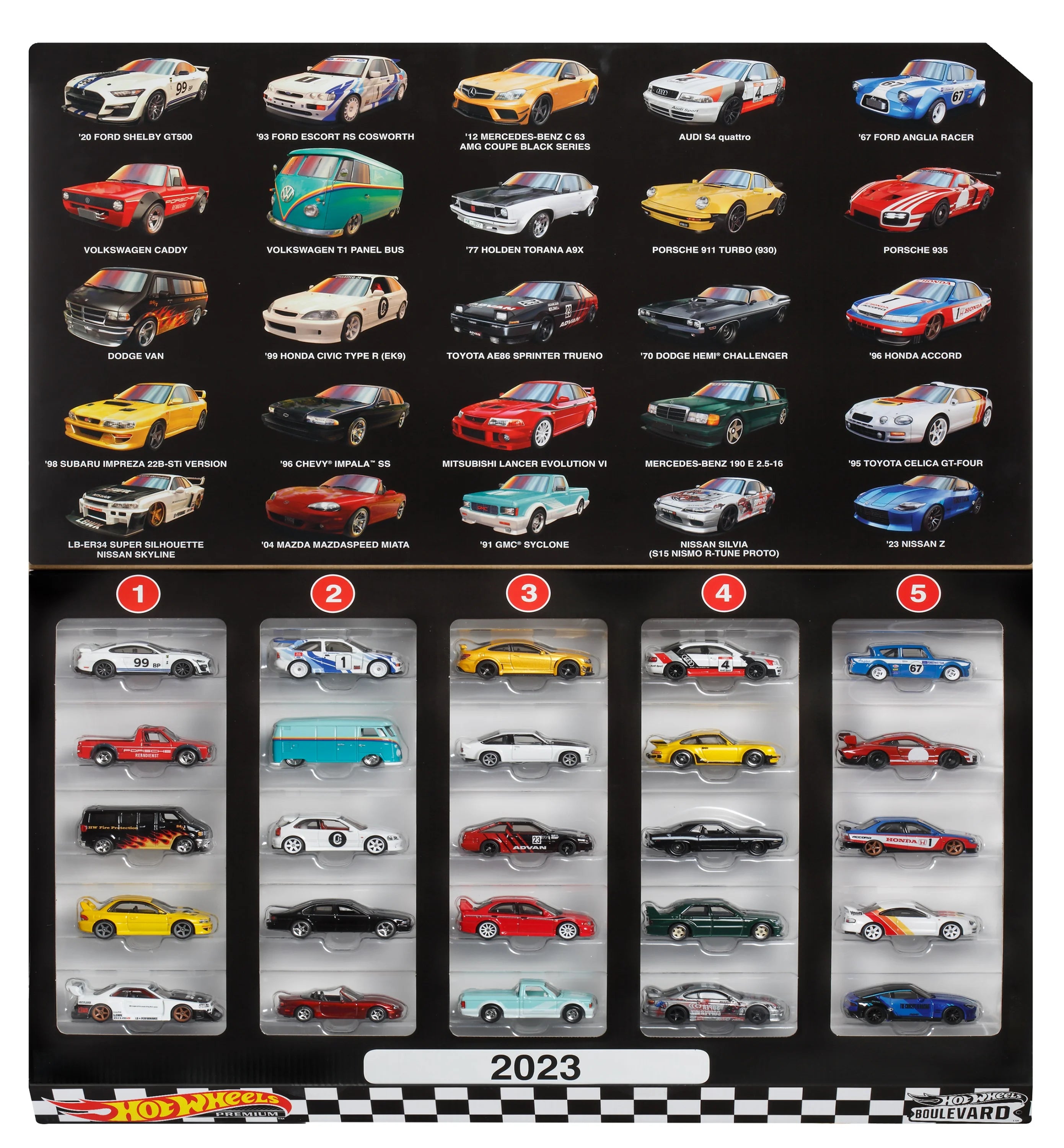 25-Car Factory Set, 25 Premium 1:64 Scale Sports Cars O156360