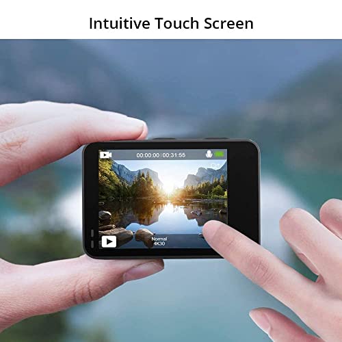 4K30fps Action Camera with 256GB MicroSDXC U3 Memory Card Z957