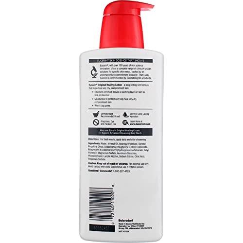 Fragrance Free Rich Lotion for Extremely Dry Skin, 8.4 fl. oz. Bottle (Pack of 3) K5043