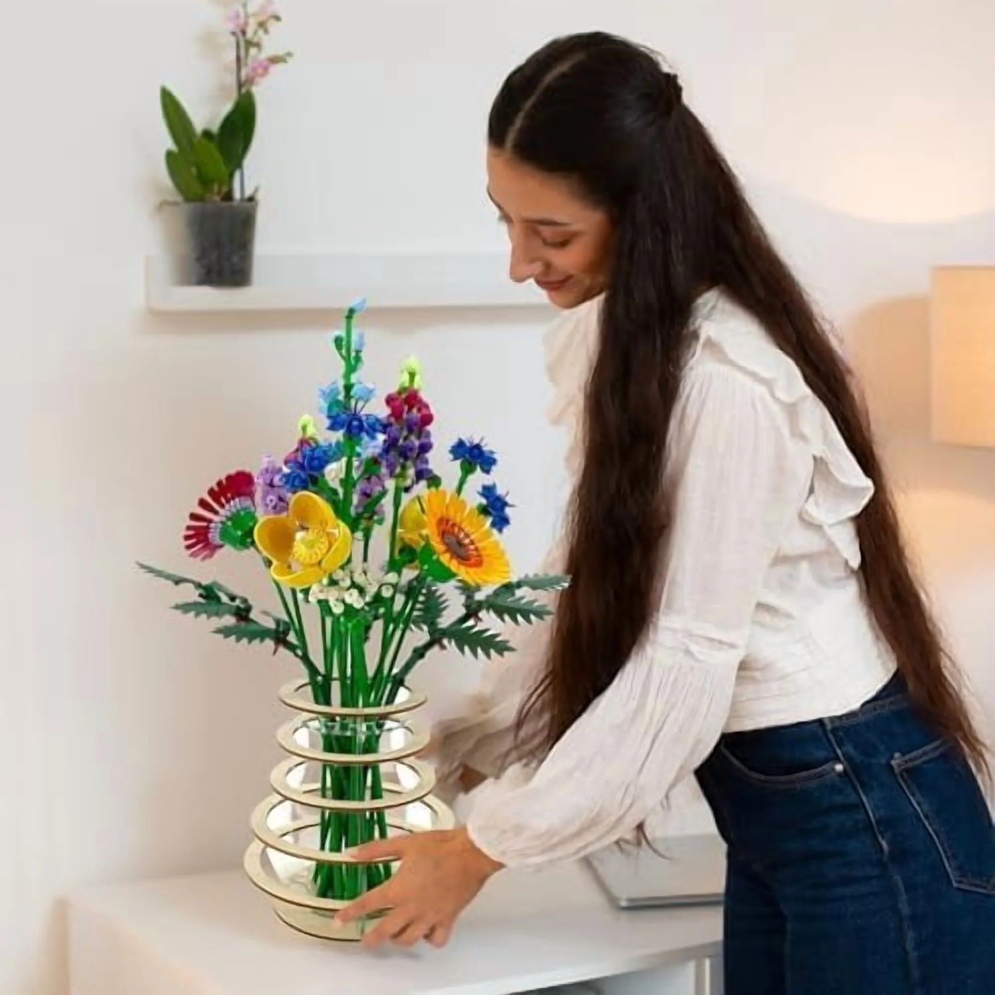 Wooden Vase for Lego Flowers E29592