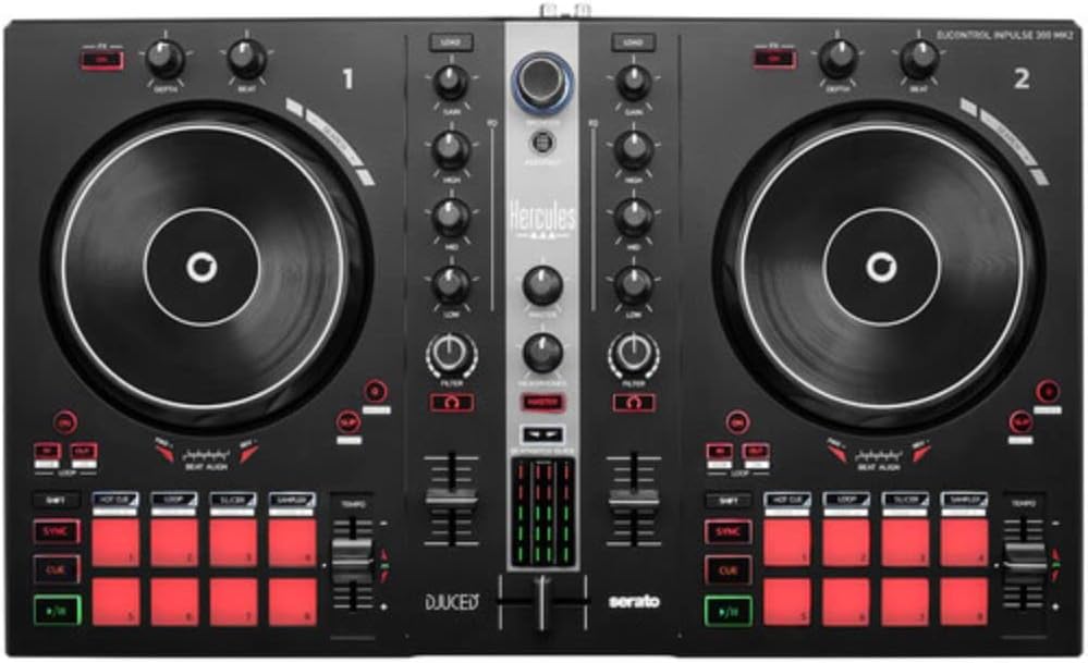 2-Deck USB DJ Controller with Audio Cable M56878